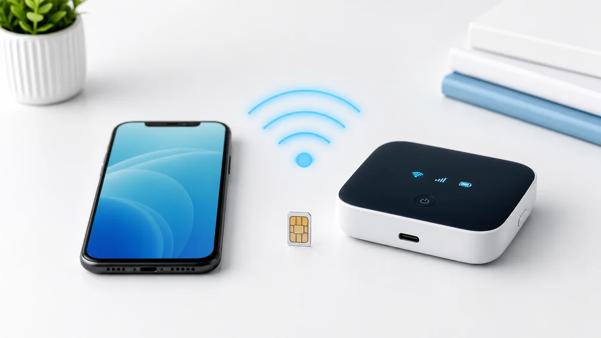 手机、SIM 卡和随身 WiFi 设备组成的移动上网方案对比封面图