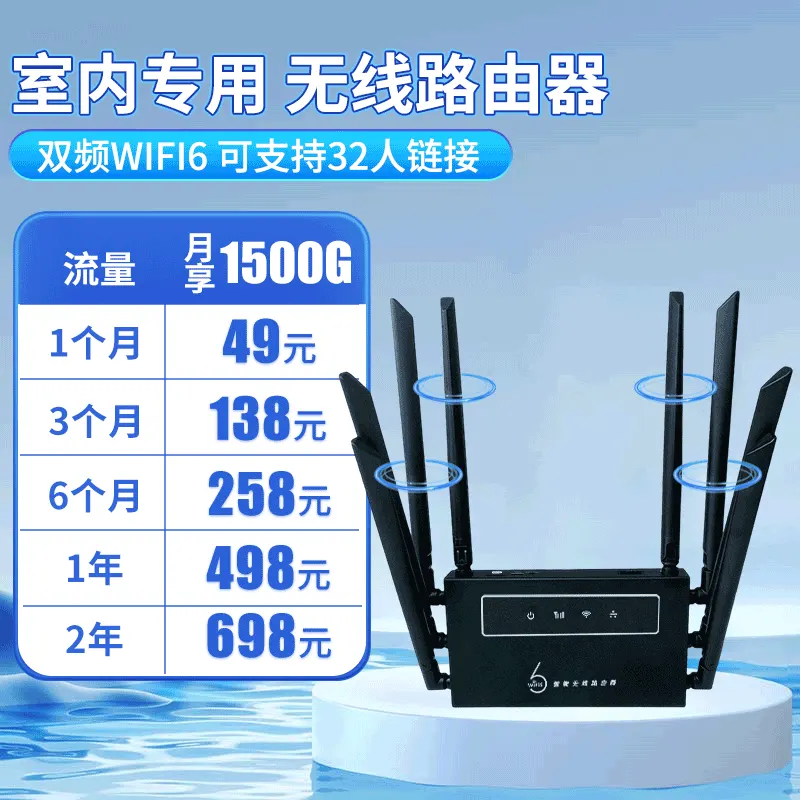 室内4G CPE双频 Wi-Fi 6无线网络路由器